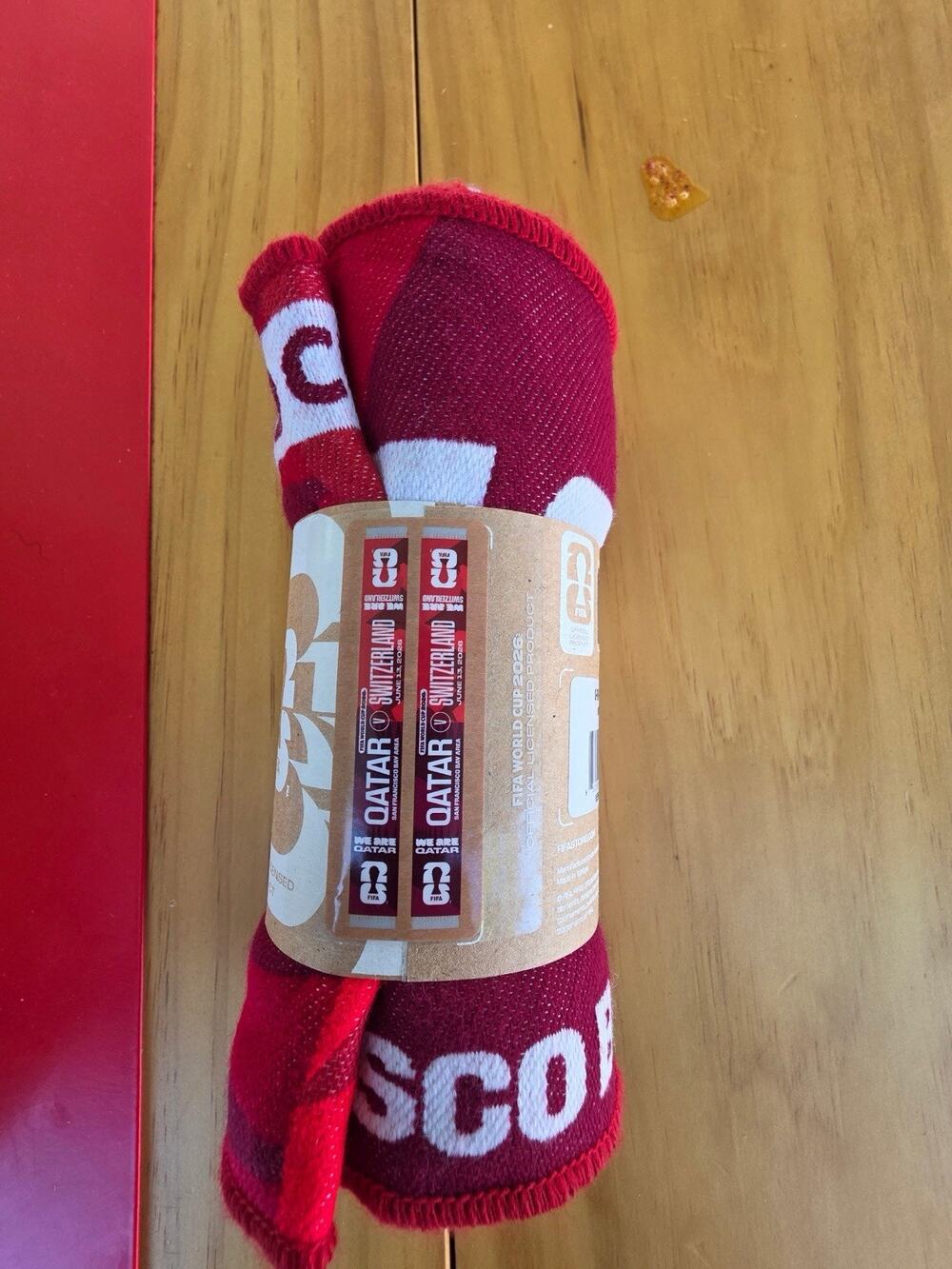 FIFA World Cup 2026 Qatar vs. Switzerland Gameday Scarf June 13, 2026 NEW